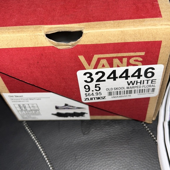 👟 SOLD👟Vans Old Skool Warped Floral Skate Shoes - Picture 6 of 8